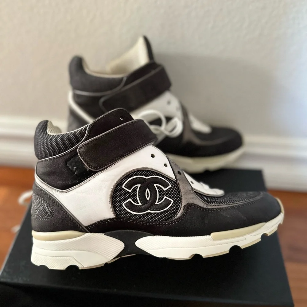100%AUTHENTIC CHANEL Sneakers sz 36.5 - Picture 6 of 8